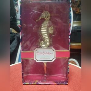 NIB Seahorse Lilly Pulitzer Wine Stopper